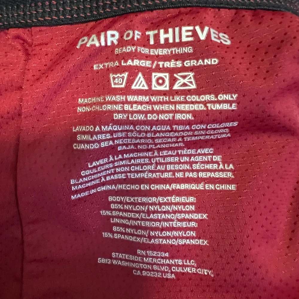 Pair Of Thieves Men’s Super Fit Athletic Shorts Size Men’s XL Color Red